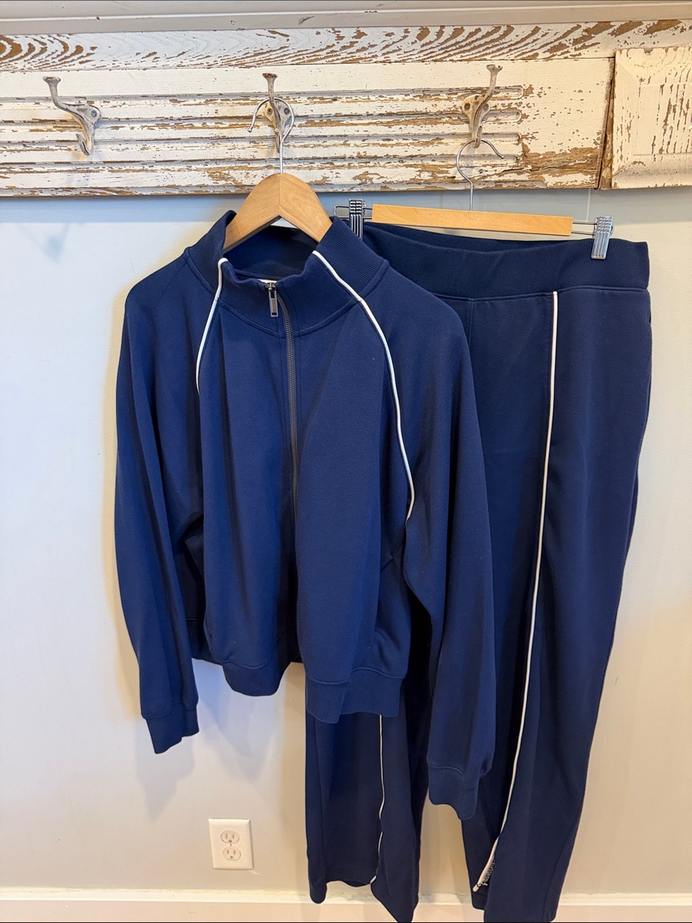 SPANX AirEssentials Pique Full Zip Track Jacket And Pants Size 1X - Picture 4 of 12